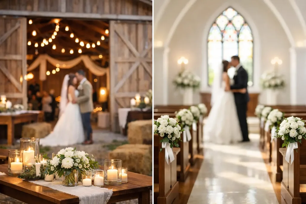 Barn Wedding vs Chapel Wedding