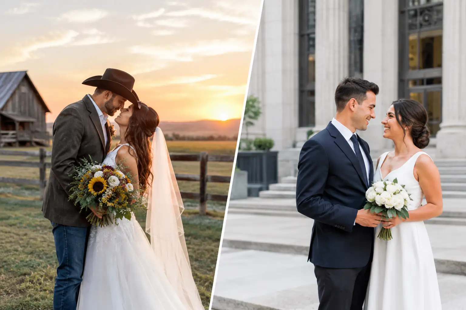 Ranch Wedding vs Courthouse - Which Fits You?