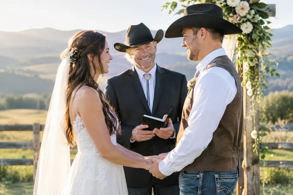 A Western Wedding Ministry Example for Country Couples