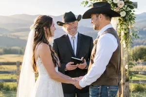 A Western Wedding Ministry Example for Country Couples